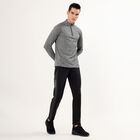 Men's Dark Grey Zip Neck Slim Fit Sweatshirt, Dark Grey, small image number null