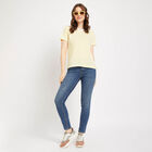 All Over Print Round Neck T-Shirt, पीला, small image number null