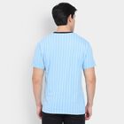 Men's 100% Cotton Round Neck Half Sleeves T-Shirt, Light Blue, small