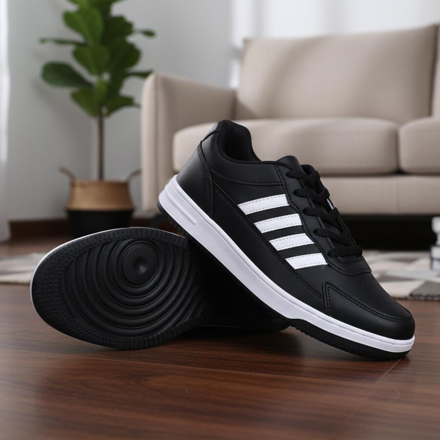 Men's Casual Shoes, Black, large