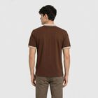 Men's Brown Polo Neck Polo T-Shirt, Brown, small