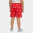 Girls' Fuchsia Regular Fit Bow Detail Shorts, रानी (फ्यूशिया), small