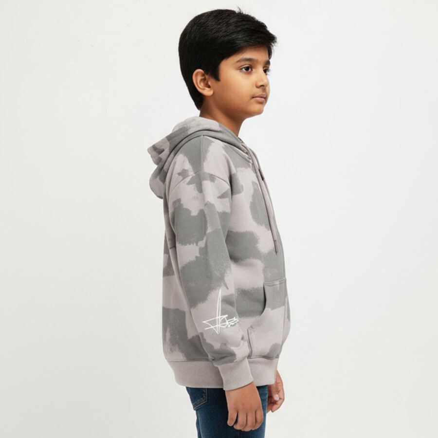 Boys' Sweatshirt, Dark Grey, large image number null