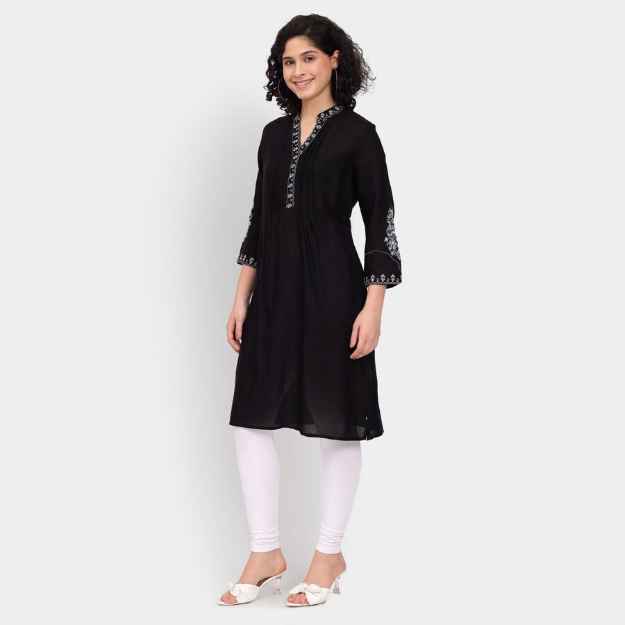 Ladies' Kurta, काला, large image number null