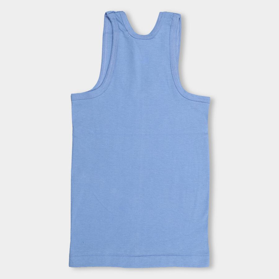 Boys' 100% Cotton Vest (Pack of 2), Light Blue, large image number null