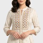 Ladies' Kurta, Off White, small