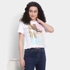 Ladies' 100% Cotton Crop  Top, White, small image number null