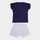 Infants Solid Baba Suit, Navy Blue, small image number null