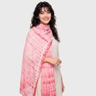 Women's Pink Printed Dupatta, गुलाबी, small