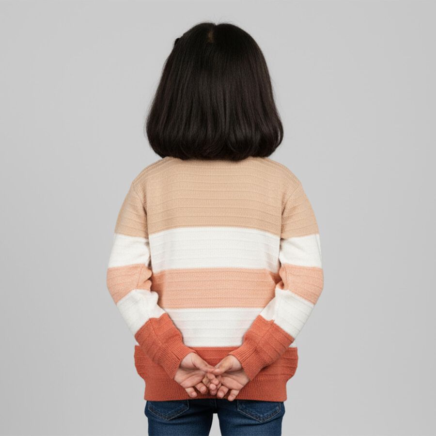 Girls' Pullover, Beige, large image number null