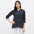 Ladies' Kurti, Navy Blue, small
