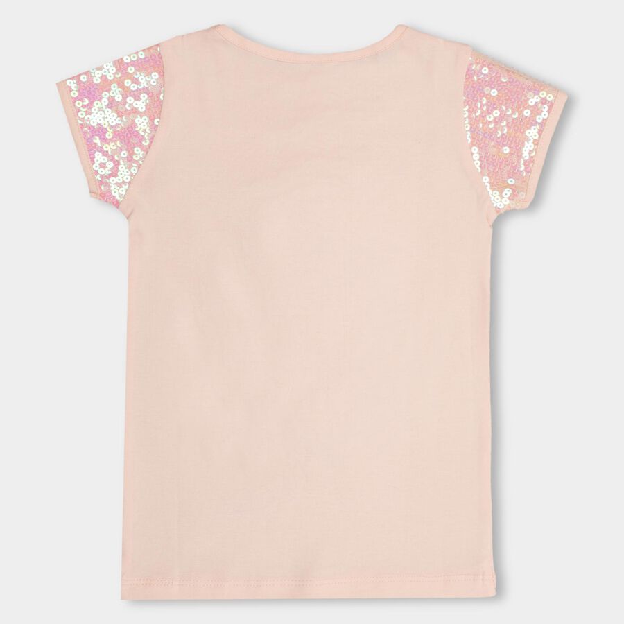 Girls' 100% Cotton T-Shirt , Light Pink, large image number null