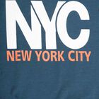 Boys Round Neck Sweatshirt, Teal Blue, small image number null