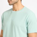 Men's Round Neck Half Sleeves T-Shirt , Aqua, small image number null