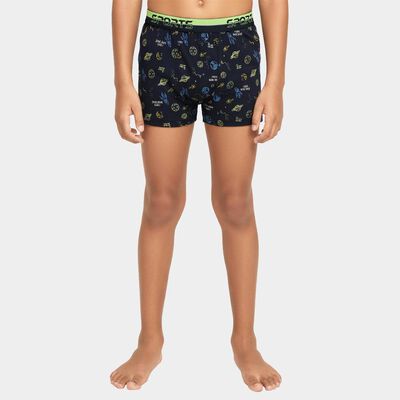Boys' Navy Regular Fit Space Print Briefs