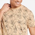 Round Neck T-Shirt, Beige, small image number null