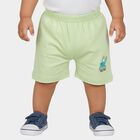Infants' Light Green Cotton Printed Half Pant, हल्का हरा, small