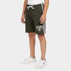 Boys' Olive Regular Fit Drawstring Bermuda Shorts, Olive, small