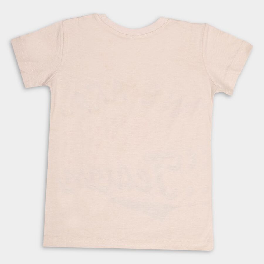 Boys' Cotton Half Sleeves T-Shirt, गहरा पीला, large image number null