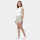 Women's Mid Grey Regular Fit Casual Shorts, मिश्रित मध्यम ग्रे, small