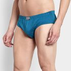 Men's 100% Cotton Briefs, टील ब्लू, small