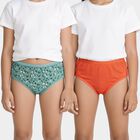 Girls Green Regular Fit Solid Panty, हल्का हरा, small