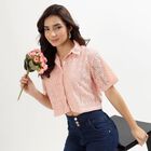 Girls Light Pink Classic Casual Shirt, Light Pink, small image number null