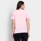 Ladies' Round Neck T-Shirt, गुलाबी, small image number null