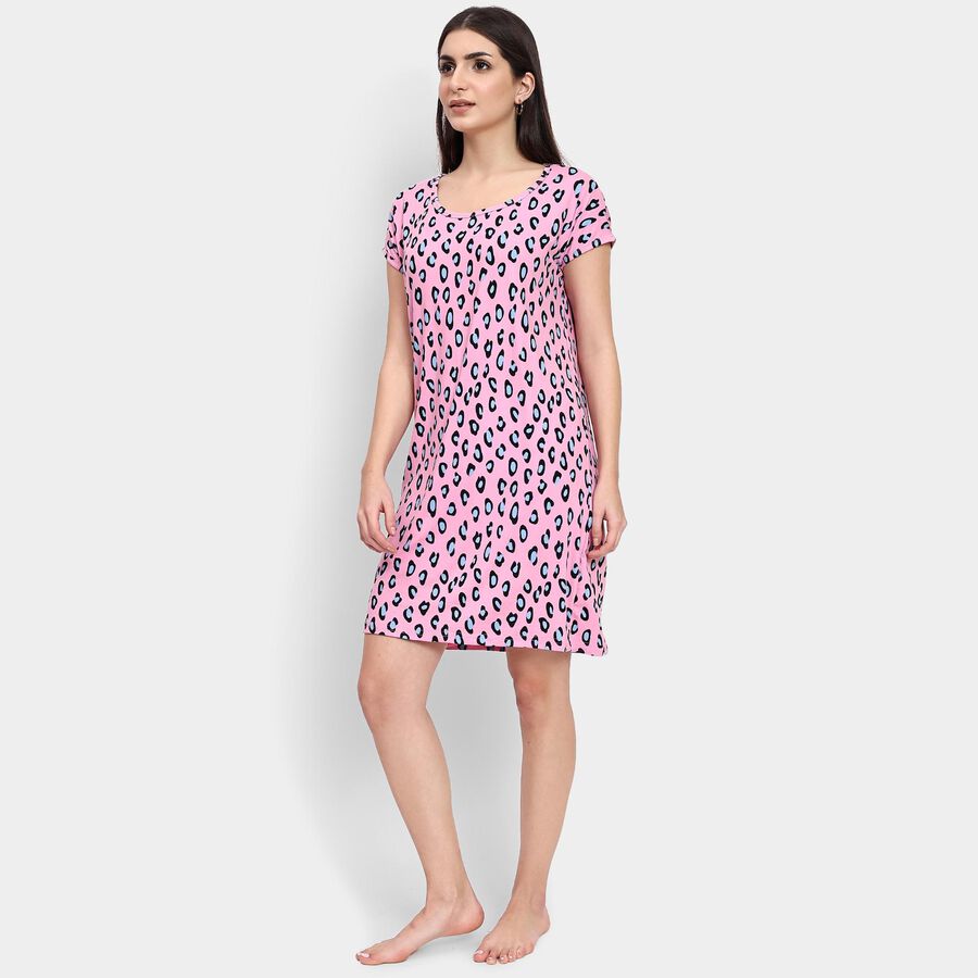 Ladies' Nighty , Light Pink, large image number null