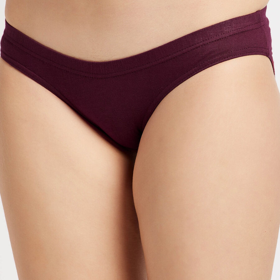 Cotton Solid Panty, Maroon, large image number null