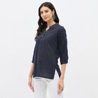 Ladies' Kurti, Navy Blue, small