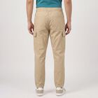 Men's Off White Slim Fit Cargo Trousers, Off White, small