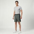 Men's Olive Regular Fit Sports Shorts, Olive, small