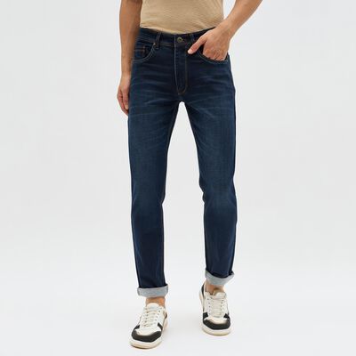 Men's Dark Indigo Slim Fit Classic Jeans