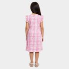 Girls' Light Pink Cotton Blend Casual Frock, Light Pink, small