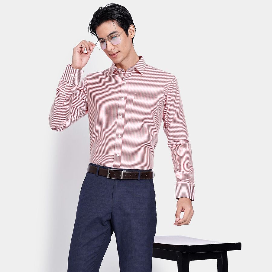 Men's Formal Shirt, Red, large image number null