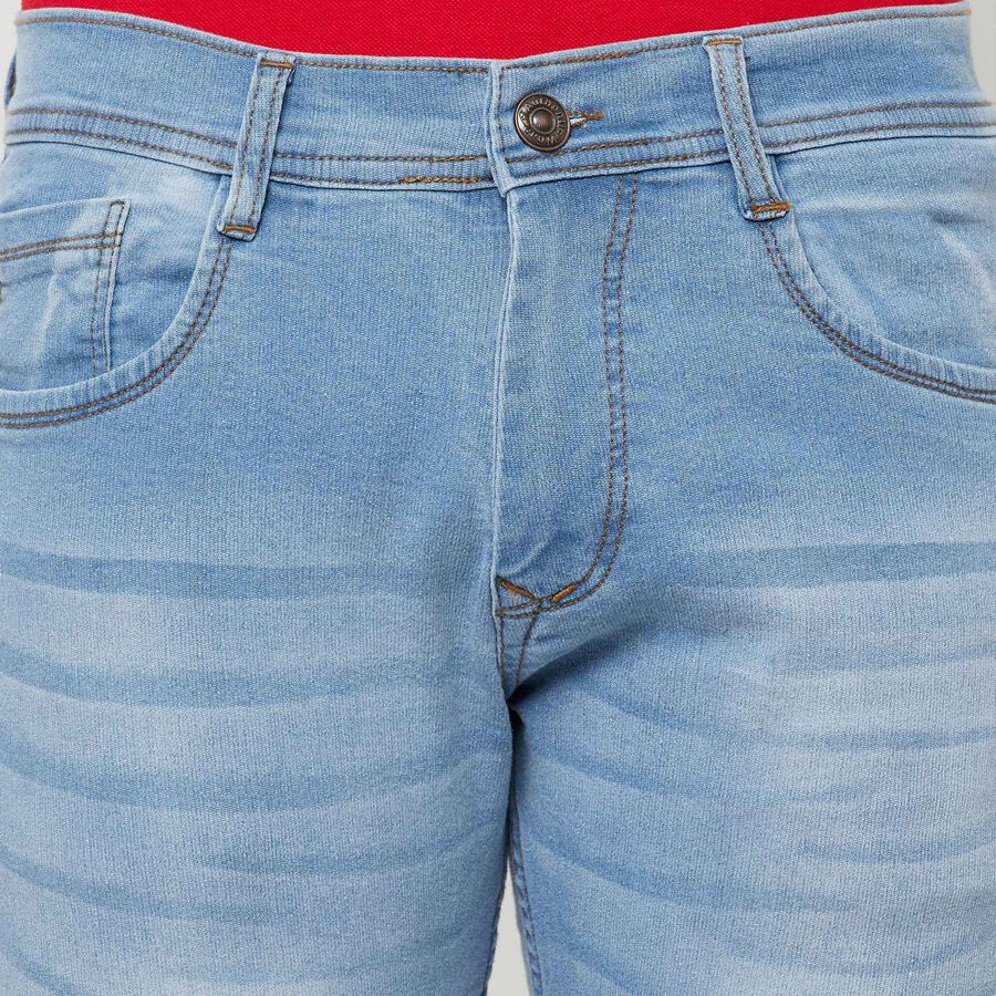 Classic 5 Pocket Straight Jeans, Light Blue, large image number null
