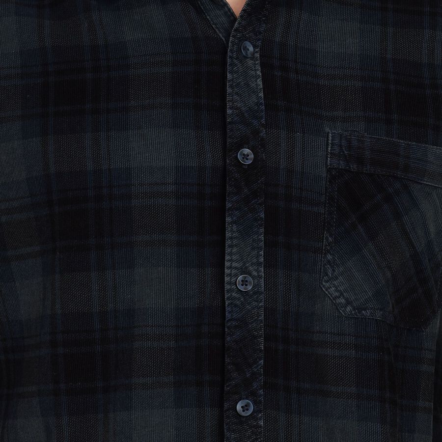 Men's 100% Cotton Casual Shirt, Mid Blue, large image number null