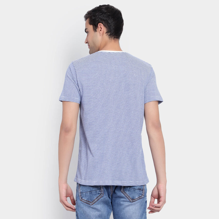 Stripes Henley T-Shirt, Light Blue, large image number null