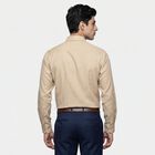 Men's Beige Formal Shirt, Beige, small