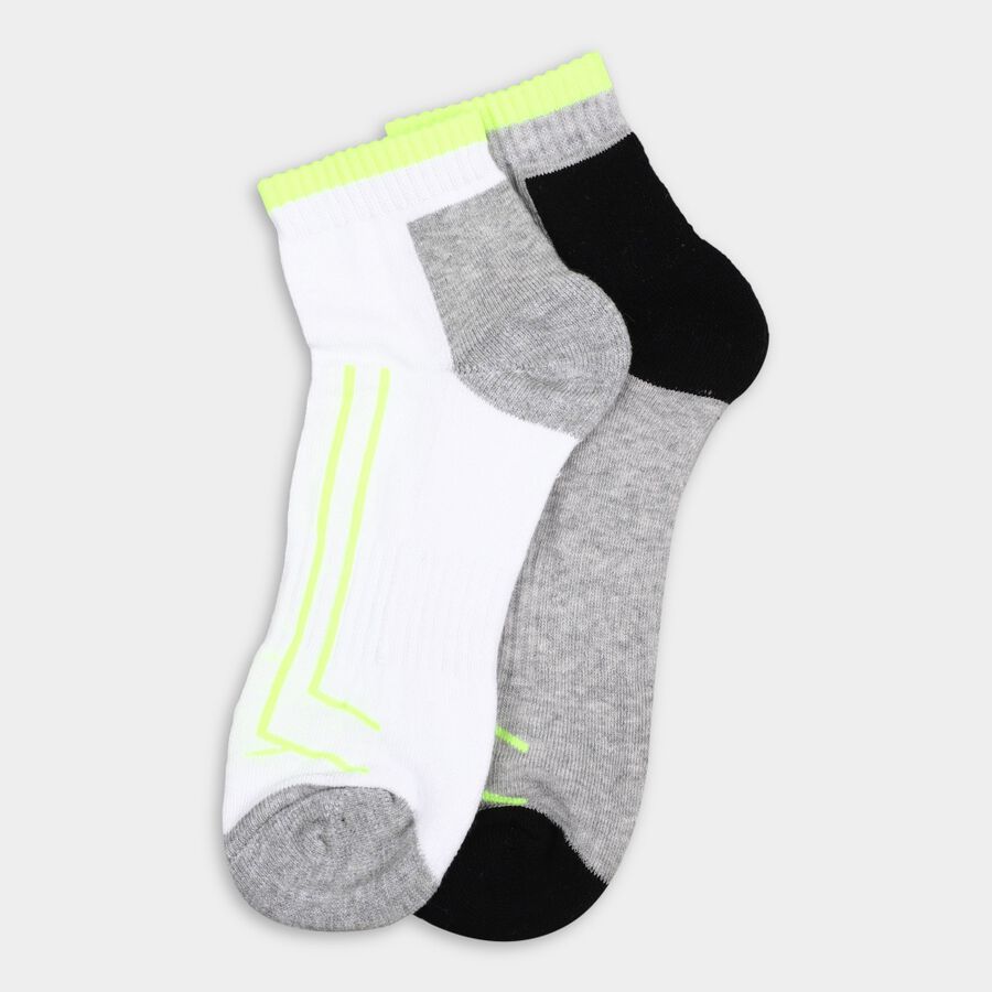 Men's Socks (Pack of 2), सफ़ेद, large