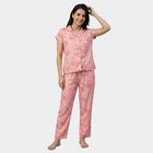 Women's Pink Night Suit, हल्का गुलाबी, small