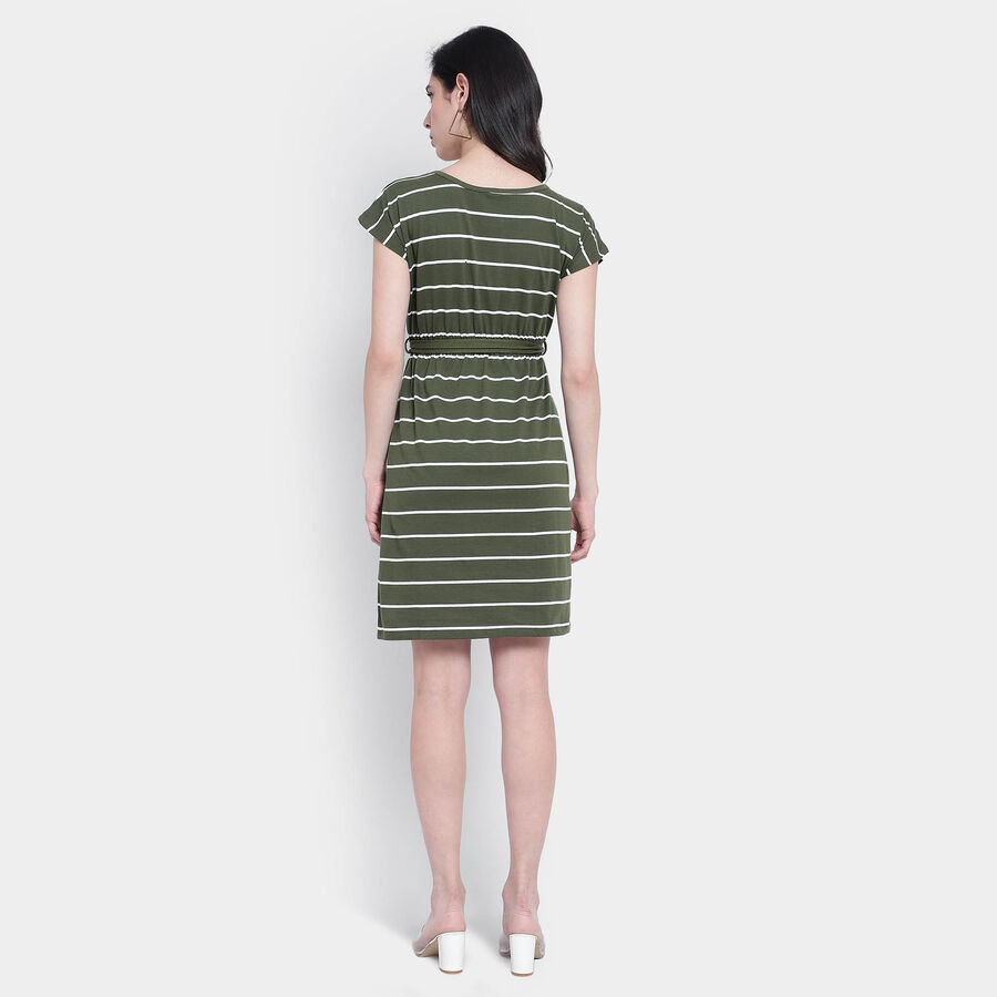 Stripes Dress, Olive, large image number null