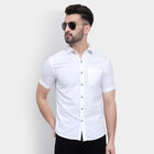 Cotton Solid Casual Shirt, White, small image number null
