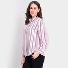 Ladies'  Stripes Shirt, Purple, small image number null