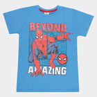 Boys Cotton T-Shirt, Mid Blue, small image number null