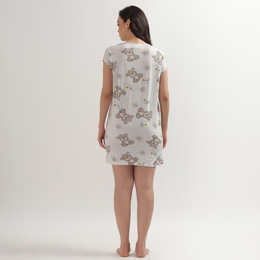 Ladies' Nighty, ऑफ व्हाइट, large image number null
