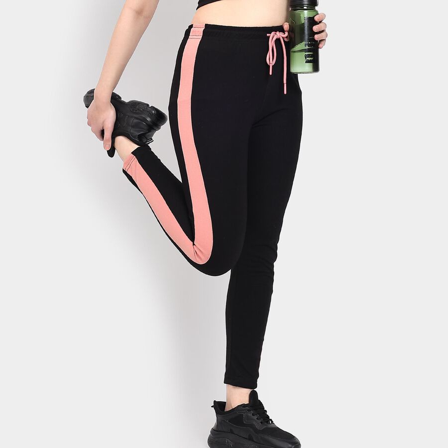 Ladies' Track Pants , Black, large