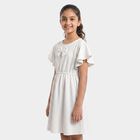 Girls White Dress, सफ़ेद, small