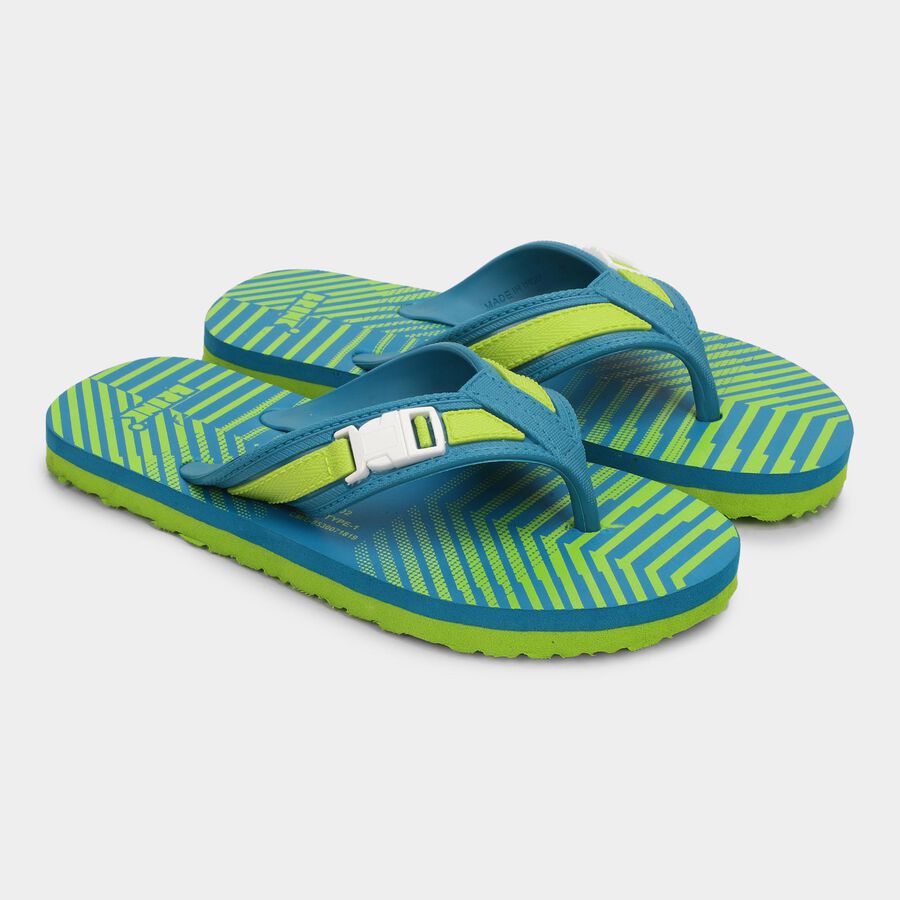 Boys' Slipper, टील ब्लू, large image number null